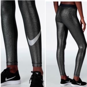 Small Nike pro sparkle glitter  training tights